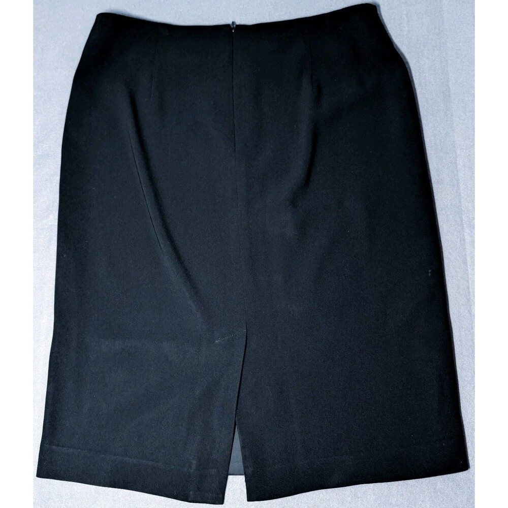 Talbots Womens 6 Petite 6P Black Cropped Blazer Jacket Tailored + Skirt SET OF 2 - Picture 4 of 16